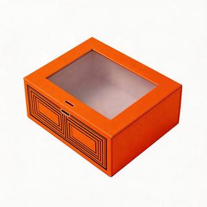 Cajas de Regalo Rígidas de Cartón Plegables con Diseño Nuevo, Logotipo Personalizado, Papel Artesanal y Ventana de PVC - Product Image 1