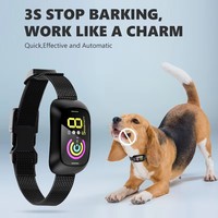 Collier anti-aboiement fiable pour chien, collier anti-aboiement intelligent, collier anti-aboiement automatique en ABS pour chiens, collier d'entraînement anti-aboiement pour animaux de compagnie
