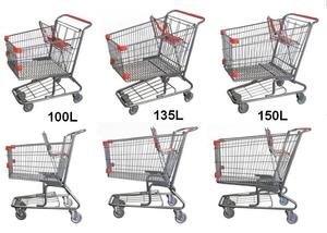 Quantité minimale de commande 50 chariots de marché du Canada de PCS 135L, chariot de poussée de magasin - Product Image 6
