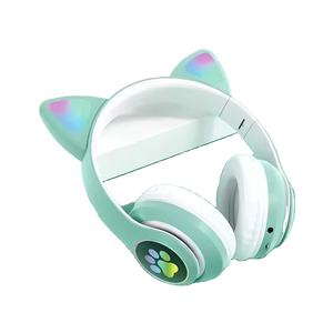 Casques de jeu sans fil avec design mignon d'oreilles de chat, microphones avec <span class=keywords><strong>LED</strong></span>, écouteurs étanches, figurine d'<span class=keywords><strong>action</strong></span> - Product Image 1