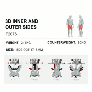 Máquina de Ejercicios 3D para Abducción de Cadera, Entrenamiento de Fuerza para Muslos Internos y Externos WD-F2076, Tu Equipo de Fitness Confiable - Product Image 3