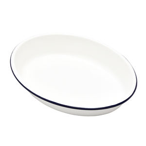 Bandeja para Hornear de Acero al Carbono Esmaltado, Forma Ovalada Clásica Jiangnan, Directo de Fábrica, Apta para Horno y Lavavajillas, Ecológica, Compatible con Inducción y Gas - Product Image 1