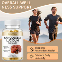 Cápsulas de Ganoderma Lucidum Reishi de Marca Privada OEM ODM, para una Piel Radiante, Antioxidante para Adultos, Bienestar Certificado