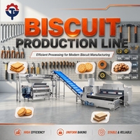 Four à tunnel automatique à gaz/électricité à économie d'énergie TG pour la production de biscuits en boulangerie