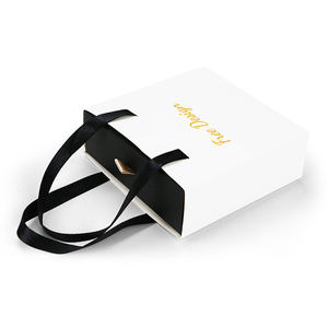 กล่องลิ้นชักที่กำหนดเองเครื่องประดับต่างหูแหวนแผ่นฟอยล์สีทองหรูหราพิมพ์โลโก้กล่องกระดาษของขวัญแข็งรีไซเคิลได้ - Product Image 3