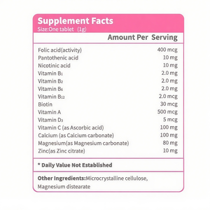 Diskon besar produk besi banyak dan seng suplemen Vitamin B9 Atal tablet asam folat untuk kehamilan - Product Image 2