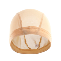 Bonnets de perruque en spandex élastique réglable de haute qualité, respirants, peau fine, noir/beige, tailles S/M/L pour la fabrication de perruques