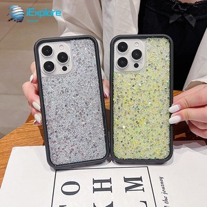 IExplore alta calidad chicas blingbling estrellas brillantes gota <span class=keywords><strong>glus</strong></span> acrílico + TPU WF funda de teléfono para iPhone 16 Pro Max - Product Image 3