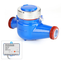 Compteur d'eau intelligent sans valve DN40 DN50 R80 NB-IoT sans fil en fonte fileté, lecture et surveillance à distance, système AMI