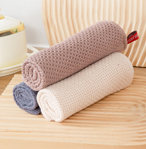 Toalla <span class=keywords><strong>de</strong></span> algodón para cocina, trapos, plato <span class=keywords><strong>de</strong></span> alta absorción, toallas <span class=keywords><strong>de</strong></span> mano suaves con capa intermedia <span class=keywords><strong>de</strong></span> panal <span class=keywords><strong>de</strong></span> doble cara - Product Image 1