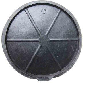 20 Quart phẳng mặt cao su xô, bền cao su tái chế xô cho bê tông, đen cao su Feeder Thùng với xử lý - Product Image 5