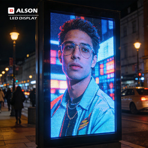 Display <span class=keywords><strong>LED</strong></span> per Esterni ALSON P3 P4 P5 P6 P8 P10, Insegna Pubblicitaria Digitale a Colori per Bordo Strada - Product Image 1