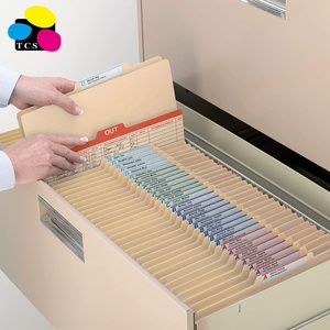 Trung Quốc thư mới kích thước <span class=keywords><strong>Manila</strong></span> phân loại tập tin thư mục 2 ngăn 2 inch mở rộng và cắt 2/5 Tab cho nộp hồ sơ sản phẩm - Product Image 2