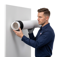 Conduit de ventilation flexible en plastique ABS traversant le mur, type de raccordement mural, conduit de ventilation pour systèmes HVAC