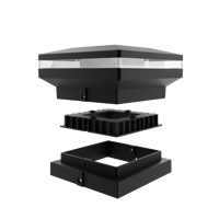 Nouveau modèle Design étanche LED lampe de jardin solaire en aluminium blanc chaud pour paysage extérieur pelouse sol voie pieu décor