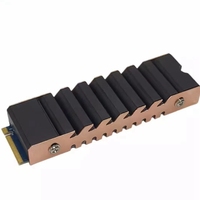 Радиатор из чистого медно-алюминиевого сплава для SSD M2 2280, фиолетовая медно-алюминиевая пластина-радиатор.
