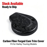 Cubierta de Fibra de Carbono 100% Real para el Borde de la Manillera, Acabado Mate Forjado, Compatible con Harley 2023.5+ CVO Street Glide FLHXSE CVO Road Glide FLTRXSE