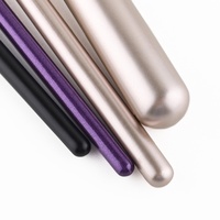 Kuas Highlighter Single Fan Brush dengan Gagang Kayu, Bulu Sintetis Lembut, Tersedia