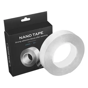 Amazon Same Model Băng Dính Nano Tái Sử Dụng Băng Keo Gel Rửa Được Không Vết Hai Mặt Chống Trượt