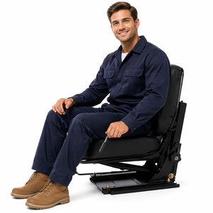 <span class=keywords><strong>Sedile</strong></span> Universale con Sospensione in Pelle PU, Reclinabile e Scorrevole <span class=keywords><strong>per</strong></span> Trattori, Escavatori, Mietitrebbie, Carrelli Elevatori - Product Image 5