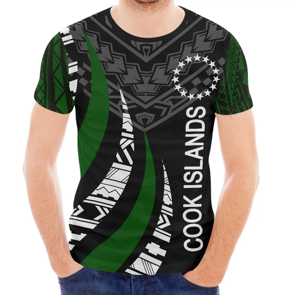Kurzarm Herren Sommer T-Shirts Custom All Over Print Cook Islands T-Shirt für Männer Kleidung New Fashion Overs ized Tops Männer