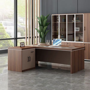 Muebles de Oficina OEM, Nuevo Modelo de Escritorio, Escritorio Ejecutivo de Lujo en Forma de L con Mesa Lateral, Escritorio de Oficina, Mesa de Oficina - Product Image 4