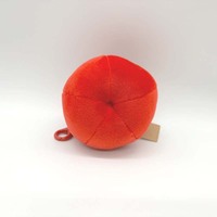 Porte-clés en peluche pomme mignon et écologique du fabricant, promotionnel, personnalisable avec logo sur mesure