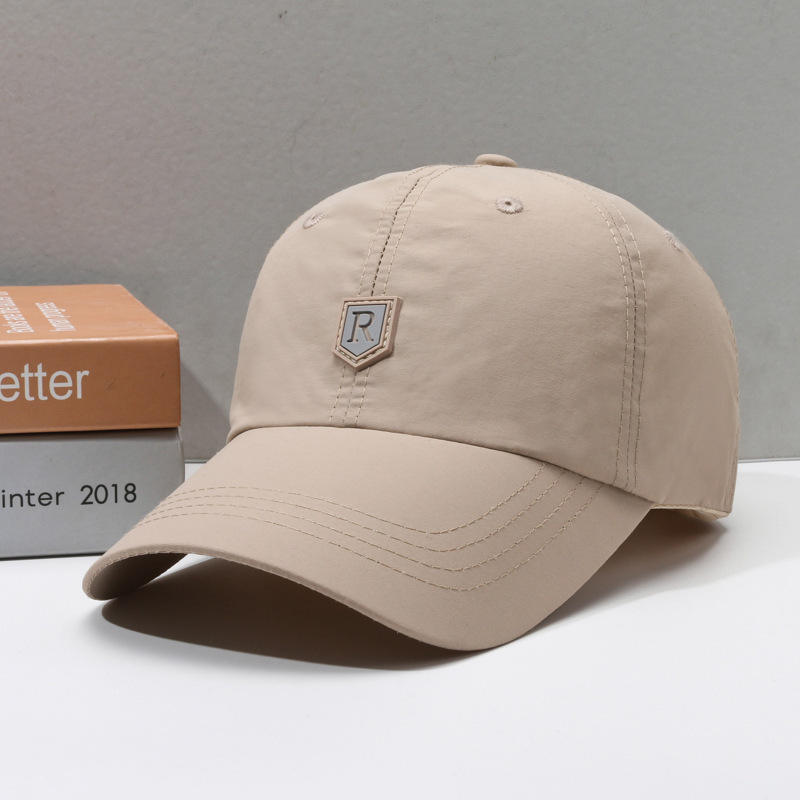 Khaki leather label r