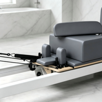 AUGER Machine de Pilates Reformer Commerciale en Aluminium, Équipement de Fitness Professionnel pour Studio, Lit d'entraînement du tronc