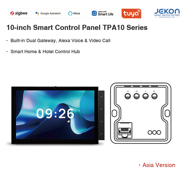 Tuya 10 Inch Smart Control Panel TPA10 with Alexa Voice Control and Smart Home Hub