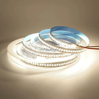 Bande lumineuse LED de haute qualité SMD2835 DC12V 24V 240led/m 10mm 18w 5m/10m/rouleau 3000k 4000k 6500k Blanc Dimmable Flexible