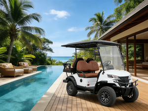 Carrito de Golf Compacto de 4 Plazas Eléctrico Fácil de Estacionar con Certificación Golf Dot CE GCC EEC para Uso en Carreteras No Públicas - Product Image 1