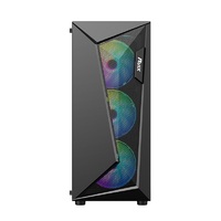 Ruix fer léger ATX mi tour boîtier d'ordinateur fiable qualité métal Table maille panneau avant pour bureau PC Stock disponible