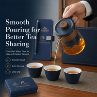 Coffret de bienvenue de thé de boutique avec logo personnalisé, boîte à thé, infuseur, tasses et sac cadeau pour cadeaux d'accueil haut de gamme pour clients