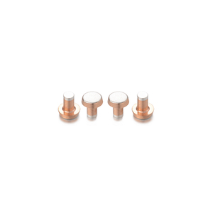 Rivets de contact tri-métal AgZnO/Cu/AgZnO directs d'usine Rivets trimétalliques utilisés comme contacts double face pour micro-interrupteurs - Product Image 5
