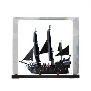 صندوق عرض أكريليك شفاف حديث 10365 لعرض قراصنة الكاريبي: اللؤلؤة السوداء، صندوق تخزين يدوي الصنع مضاد للصدأ مع وحدة تثبيت البطاقات - Product Image 4