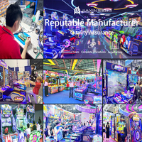 Machine de jeu d'arcade de tir à l'eau Dinosaure, à monnayeur, 4 joueurs, en anglais, garantie 1 an, pour enfants heureux