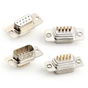 DB9 Connector Male and Female 9 Pin Electrical RS232 D-SUB Connector Solder Type 2 row For Computer PCB