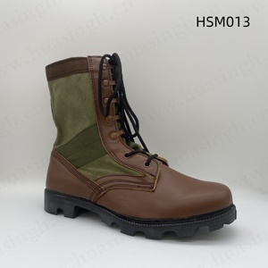 YWX,USA Popolari Stivali <span class=keywords><strong>da</strong></span> Combattimento Altama <span class=keywords><strong>in</strong></span> Pelle Pieno Fiore, Tecnologia Vulcanizzata Lumberjack, Stivali <span class=keywords><strong>da</strong></span> Combattimento Marroni HSM013 - Product Image 2