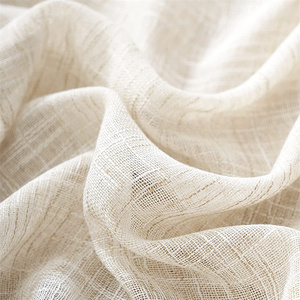 Cortinas Semitransparentes de Lino, Cortinas Rústicas de Estilo Campestre, Cortinas Opacas <span class=keywords><strong>para</strong></span> Cocina, Comedor, Dormitorio, Sala de Estar - Product Image 3