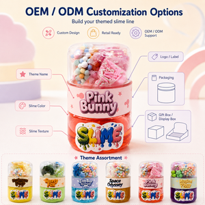 Kit de Slime Personalizado con Logo, Charm de Zorro de Fútbol y Accesorios Brillantes, Slime No Pegajoso para Niños, Venta al por Mayor de Fábrica - Product Image 3