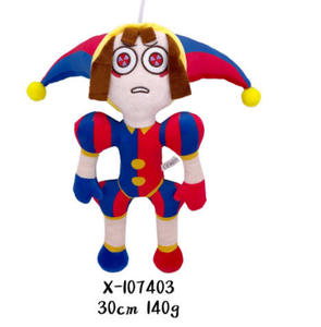 Peluche Joker Cartoon Anime, Pupazzo Clown del Circo Digitale, Imbottito in Poliestere e Cotone PP, Regalo di Natale e Compleanno per Bambini, Confezione OPP - Product Image 2
