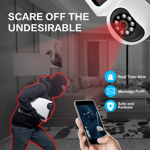 Anspo 2MP Cámara wifi para el Hogar Inteligente Monitor de vigilancia de doble lente Audio bidireccional CCTV cámara inalámbrica <span class=keywords><strong>Icsee</strong></span> Software <span class=keywords><strong>PTZ</strong></span> - Product Image 6