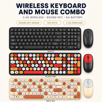 Clavier et souris sans fil rétroéclairés par LED, combo OEM, logo personnalisé, 3 couleurs, 2,4 G, 104 touches, USB, CE, ROHS, FCC, vente en gros, en vrac