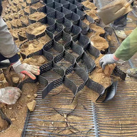 Système de renforcement du sol en géocell HDPE résistant aux UV pour la construction routière - Géocell perforé texturé haute résistance pour le maintien du sol, durée de vie supérieure à 5 ans