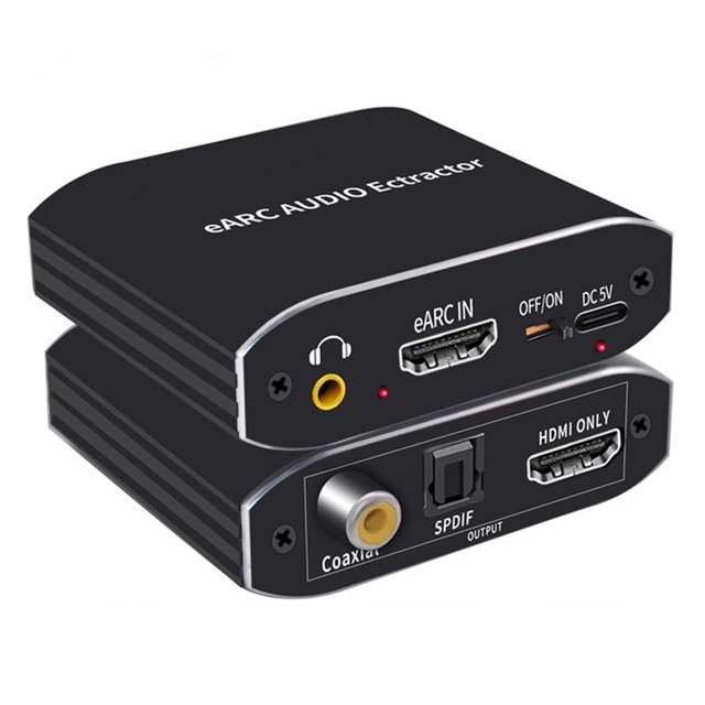 Wholesale HDMI 2.1 EARC Audio Extractor 8K 60Hz OEM Custom Logo Bulk Audio Converter for TV Soundbar HDTV