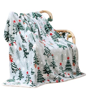 Manta navideña, manta de franela suave y acogedora para invierno, felpa cálida, decoración navideña, manta de cabina de vacaciones para sofá - Product Image 1