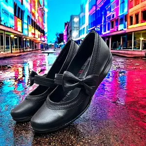 Scarpe Basse in Pelle da Donna Picolina 1601 con Punta Rotonda, Cinturino a T e Fiocco, Comode per Tutte le Stagioni - Product Image 6