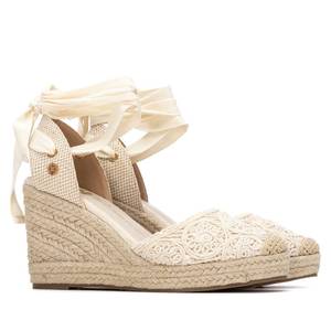 Alpargatas de Plataforma para Mujer Xti, Color Beige, Tacón de 9 cm, Talla 38 - Product Image 4
