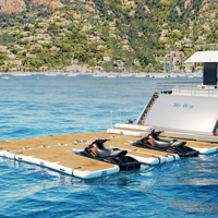 Plate-forme gonflable géante, station d'accueil flottante pour Jet Ski